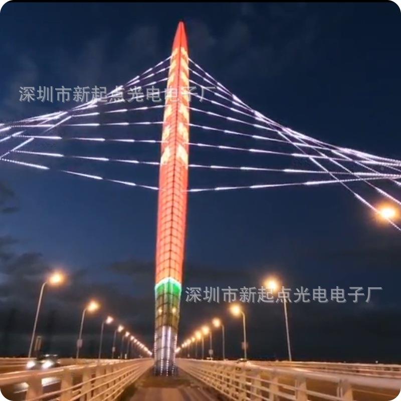 ED网格屏柔性透明异形幕墙天花像素广告P50双显示屏2T0灯P50网L格