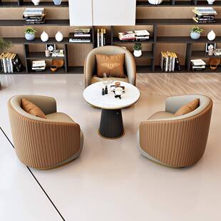 会商洽务JGY沙公发谈办接待家具客小酒店大堂售楼处休息区沙发椅