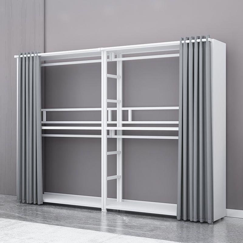 pdp挂衣架衣架卧室组合角衣橱加厚加粗多FPO功帽能简易组装转金属