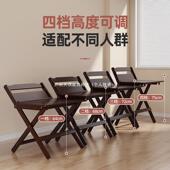 便捷式 家用儿童小学生学习写字桌升降矫正坐姿 楠竹折叠书桌免安装