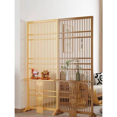 新中式隔屏风断客厅隔关家用日式可移动卧室玄坐屏ZCRPF2栅入户简