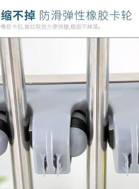 不扫锈钢落移地式28269可动商拖把置物架墩布用把清洁工具收纳架