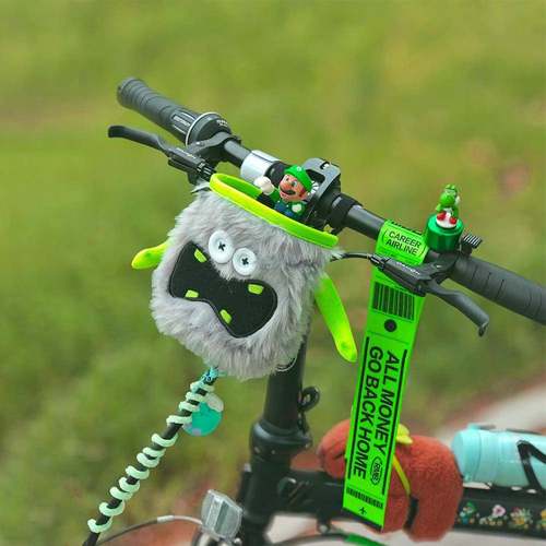 车头包小兽卡通骑布车头SFF挂小包攀怪岩镁粉袋自行车行配饰新款