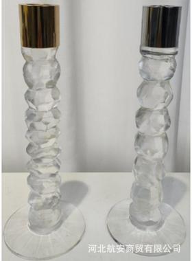 现代简约创软意水27713晶烛台摆件餐桌电视柜床面头柜装样板房桌