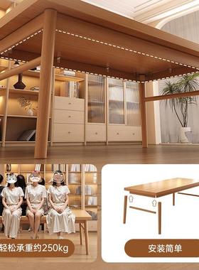 客SZ015103厅大长书桌实木腿去客化大桌子工作台家用电脑桌办公桌