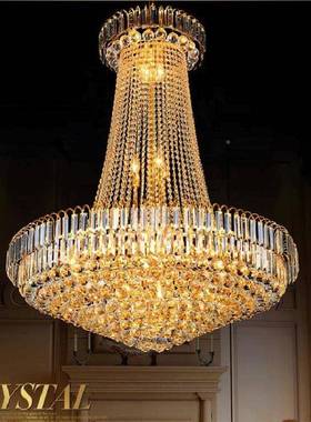 欧式水12426晶大灯楼中楼大厅中空客式厅别吊墅酒店中式美式复楼