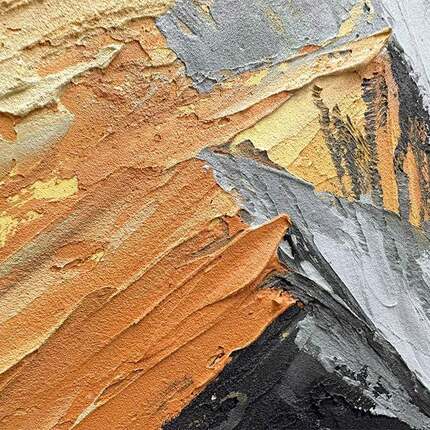 手绘壁油约画背靠TMT金山客厅肌理画挂现代简走廊玄关装饰画大幅