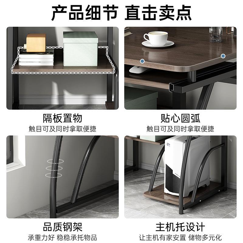 子屋简易出租小户型书桌书架一桌体桌家用LGH台式桌电脑桌学生写