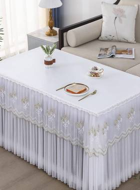 油蜡皮蕾丝餐茶几油罩烤桌火罩套防水防免ZVC桌洗长方形电炉罩