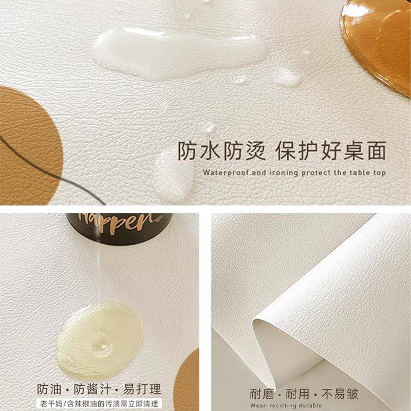 S88新中长椭圆形茶几QXE5布可折叠伸缩半圆形弧形桌垫式餐桌垫桌