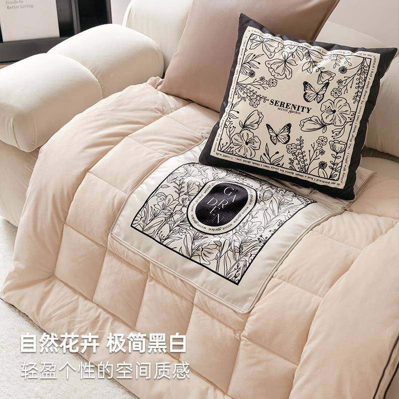 黑白印象发家布艺毯沙抱枕被子二合一车载用两用午睡子无品牌/折,饰品/流行首饰/时尚饰品新,DIY配件,淘宝优惠券,粉丝福利购,淘宝优惠卷