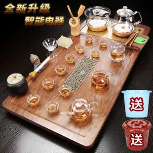 家用茶盘全自动底部上水烧水一体轻奢现代茶具套装整套大茶台茶海