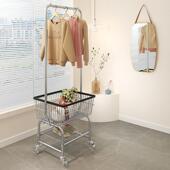 衣架落地室晾挂衣架移动轻奢高级转服架角衣卧帽DDYMJ547隔夜收纳