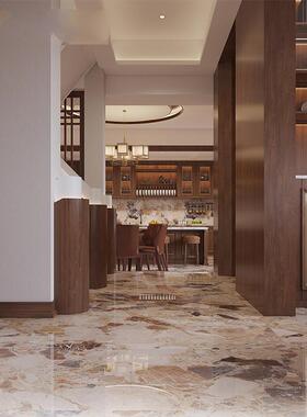 奢石0大板通体大石砖750x15理0客厅背景墙瓷砖K77020TV会所别墅地