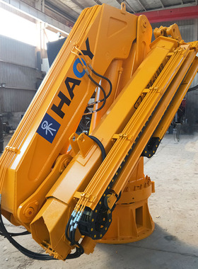 YQ12Z412吨固定式液压起重机 船舶甲板折臂式船吊