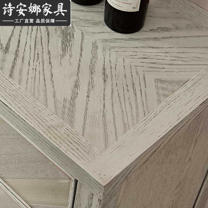 美式餐边柜简欧轻奢柜子简美餐厅柜别墅现代奢华地柜