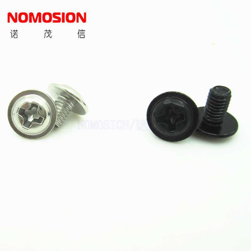 电脑机箱固定主板螺钉PWM3*5带介螺钉圆头带垫螺丝  库存现货