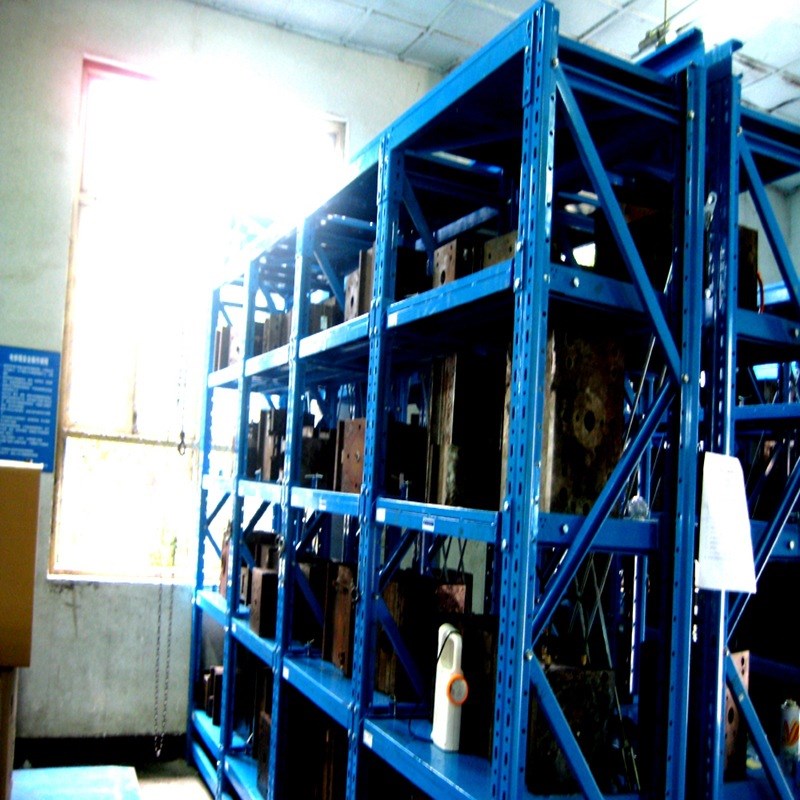 抽屉式货架全开半开式重型模具架子三立柱模具架车间模具整理架