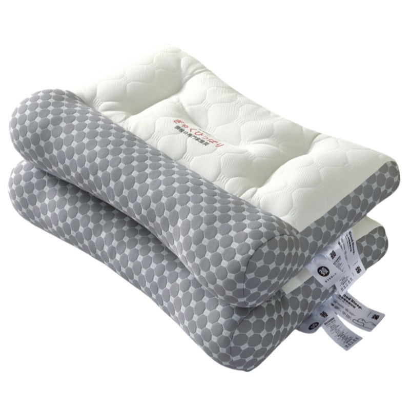 厂家直销针织夹层乳胶片反牵引枕乳胶牵引枕芯反牵引按摩乳胶枕头