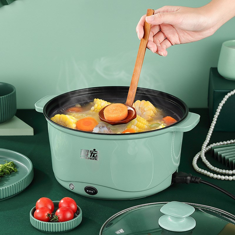 樱宏双柄多功能不粘智能学生宿舍家用电火锅迷你蒸锅多人电煮锅