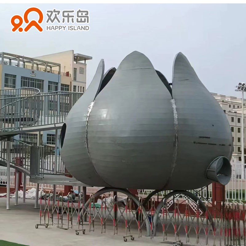 户外大型非标游乐设备滑梯绳网攀爬蹦床秋千定做儿童乐园设计