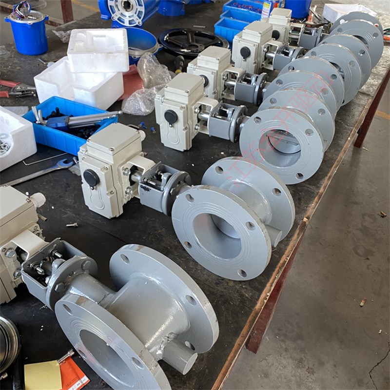 DN200带散热片不锈钢304电动通风蝶阀 d941w-1p电动调风阀