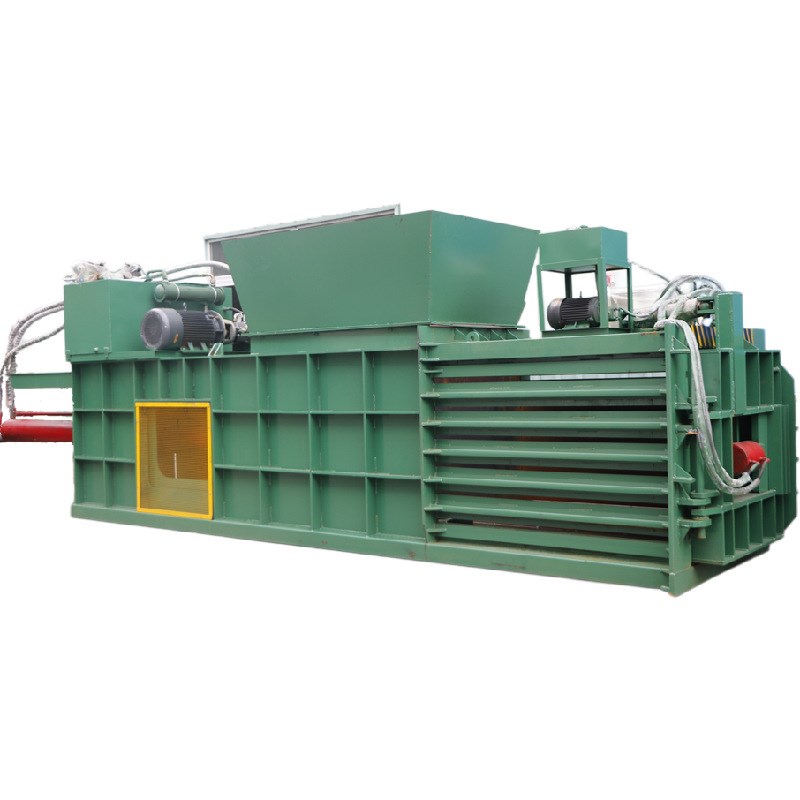 卧式全自动液压打包机塑料瓶废纸秸秆压缩捆扎机源头价格优惠