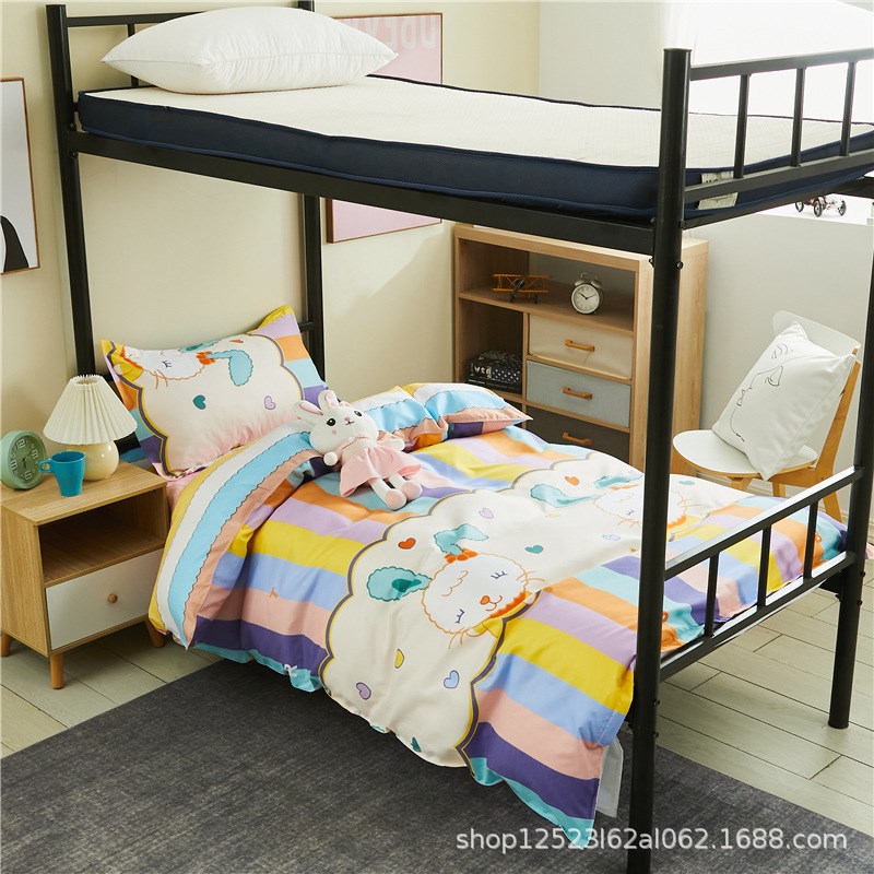 学生宿舍被褥套装0.9m六件套单人全套装三件套床上用品 1.2米被子