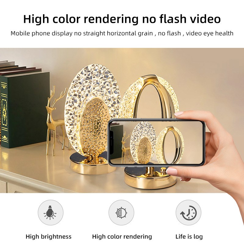 台灯床头灯极简现代创意网红客厅吧台触摸充电调台灯小夜灯充电式