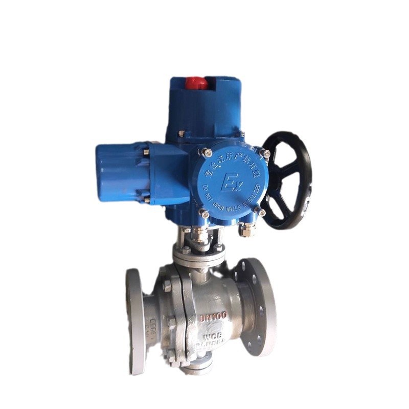 Q94F-16C电动球阀DZW30手电切换 智能一体化涡轮传动 硬密封法兰