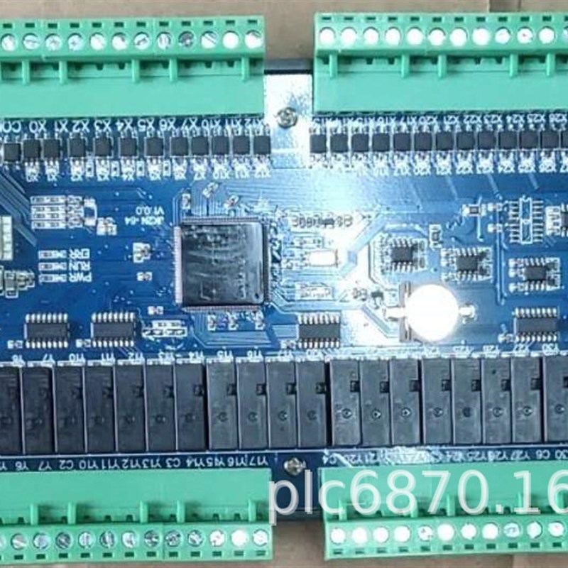 PLC工控板国产PLC FX2N-64MR64MT-10AD 2DA板式PLC 4轴带485