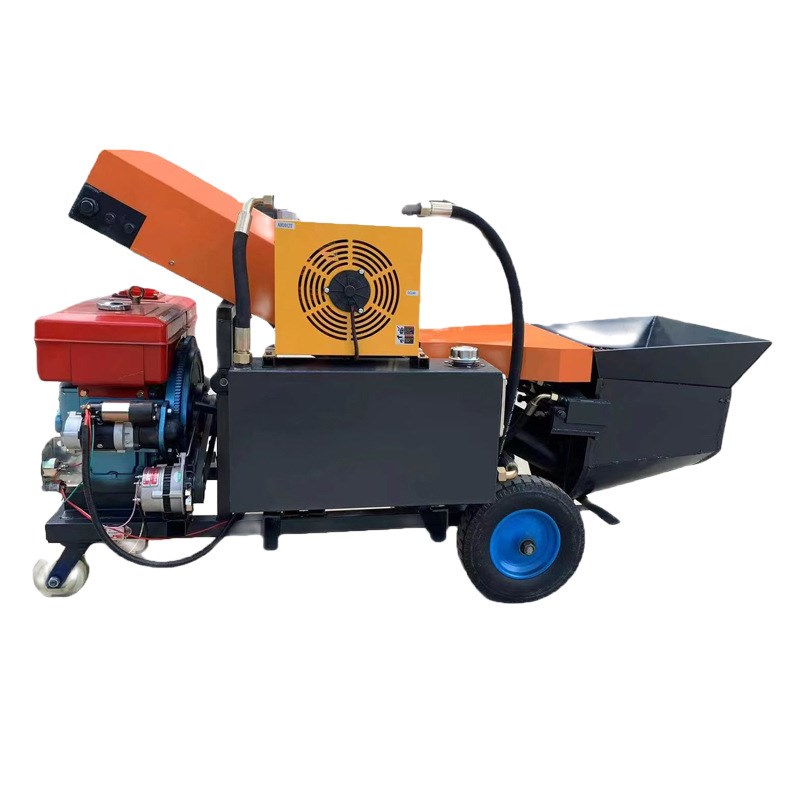 新款柴油版混凝土输送泵 二次结构细石砂浆输送泵 二次结构输送泵