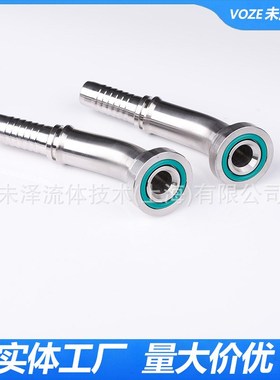 伊顿高压油管接头 90度弯头不锈钢法兰软管接头SAE 3000PSI 87391