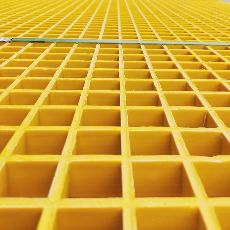 玻璃钢网格板电厂通道检修踏步板城市绿化树池篦子市政道路格栅板