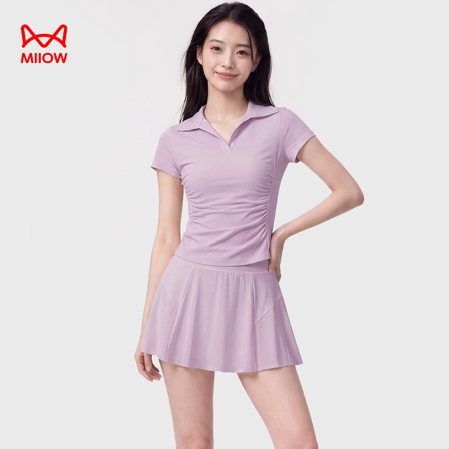 猫人凉感运动服短袖女2026年新款