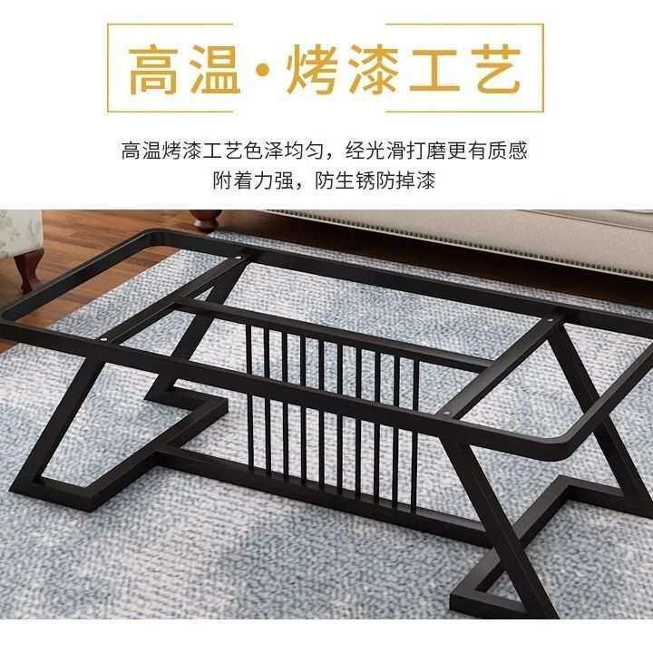 茶几简约现代大理石纹路钢化玻璃面小户型客厅创意商用个性小桌子