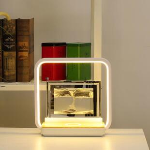 解压流沙画台灯无线充电创意5D台灯手机无线充电台灯流沙画其他丿