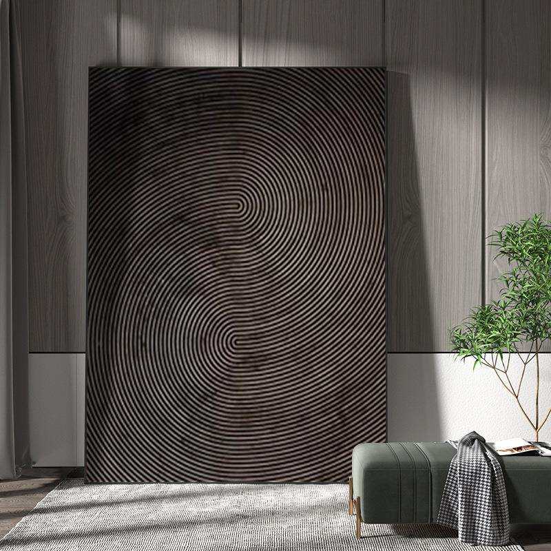 手绘油画客厅《守望者》抽象装饰画玄关挂画现代简约手工画立体画
