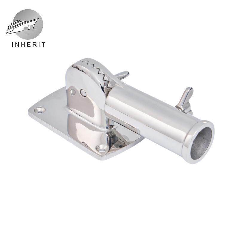 180度可旋转户外旗杆固定底座 墙壁路灯可装316精铸旗杆座