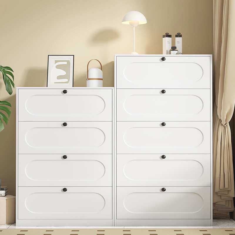 c^五斗柜客厅卧室收纳柜现代简约玄关柜储物柜奶油风铁艺床尾置物