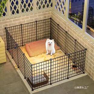 狗狗围栏式家用室内宠物栅栏泰迪比熊柯基吉娃娃小型犬门栏狗笼子