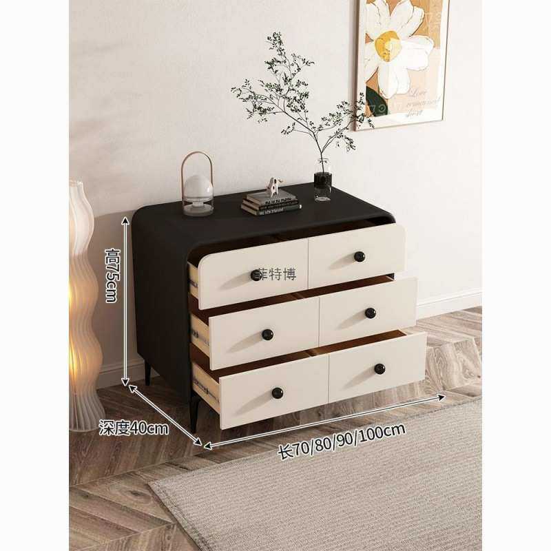 轻奢实木斗柜现代简约客厅六八斗柜大容量抽屉边柜卧室立柜收纳柜