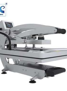 40x50cm外贸爆款手压式热转印设备抽拉式T恤短袖烫画机服装热转印