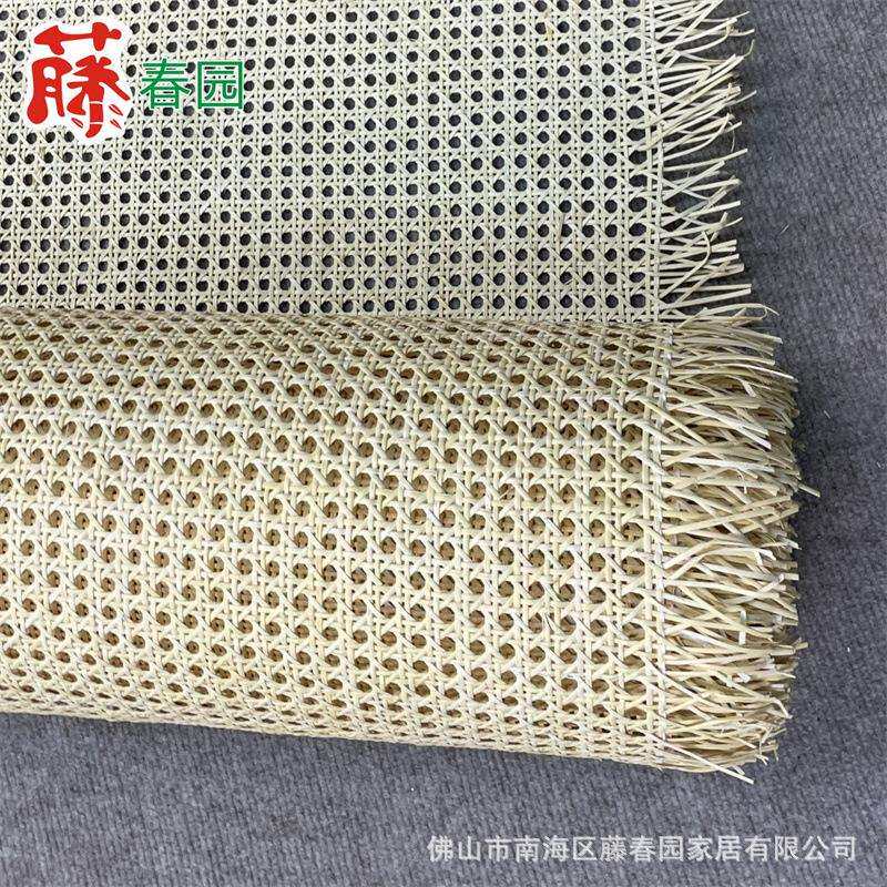 藤编材料天然手工六角八角眼笪吊顶贴面装饰藤席家具屏风编织汇网