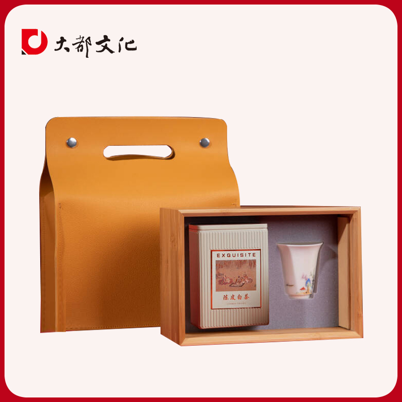 清韵茶礼伴手礼文化创意杯子商务培训会议礼盒套装竹制精美礼盒