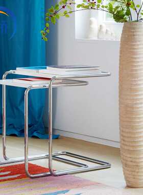 家具B97SideTable金属不锈钢角几现代板式边几客厅侧边现代简约