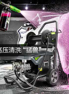 巨浪W16 PRO 220V3000W绿霸商用清洗机大功率绿田工业洗车清洗机
