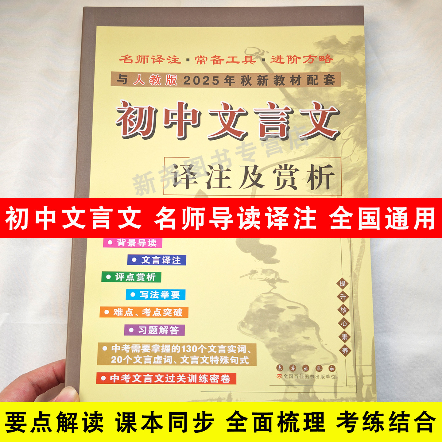 全国通用初中生文言文完全解读名师解读译注及赏析阅读训练翻译一本通七八九年级中考语文辅导书同步教材教辅工具书初中必背文言文