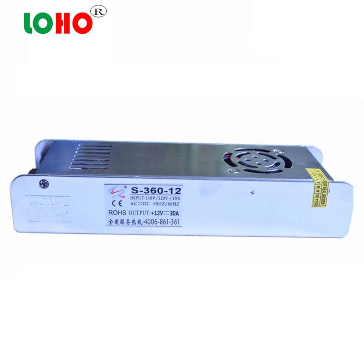 12V30A/24V15A长条电源 12V24V360W灯箱电源 led长条发光字电源