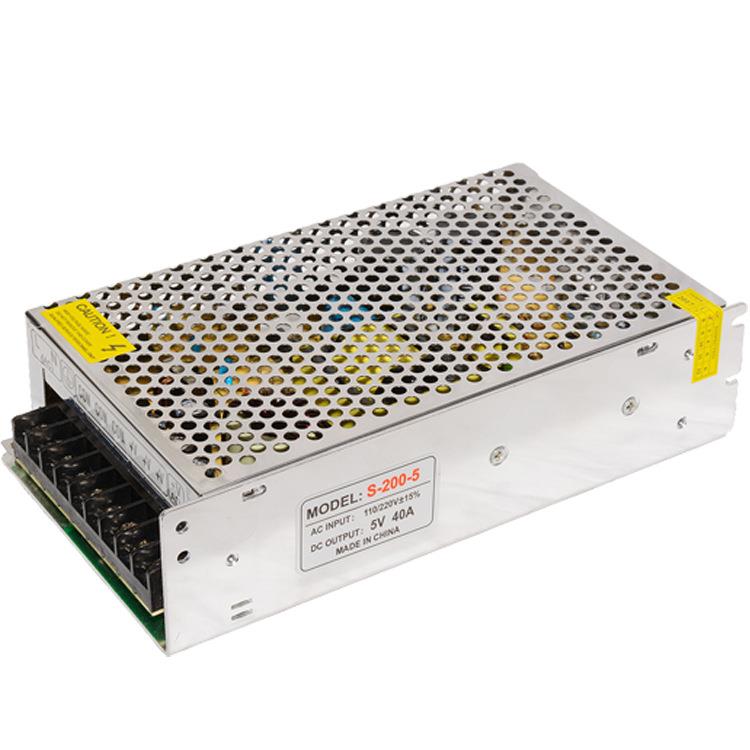 LED显示屏电源 电子屏5v40A开关 电子广告屏稳压器变压器S-200-5